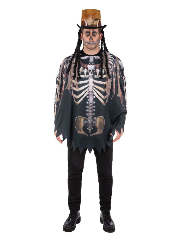 Voodoo Witch Doctor Poncho, Adult - 2