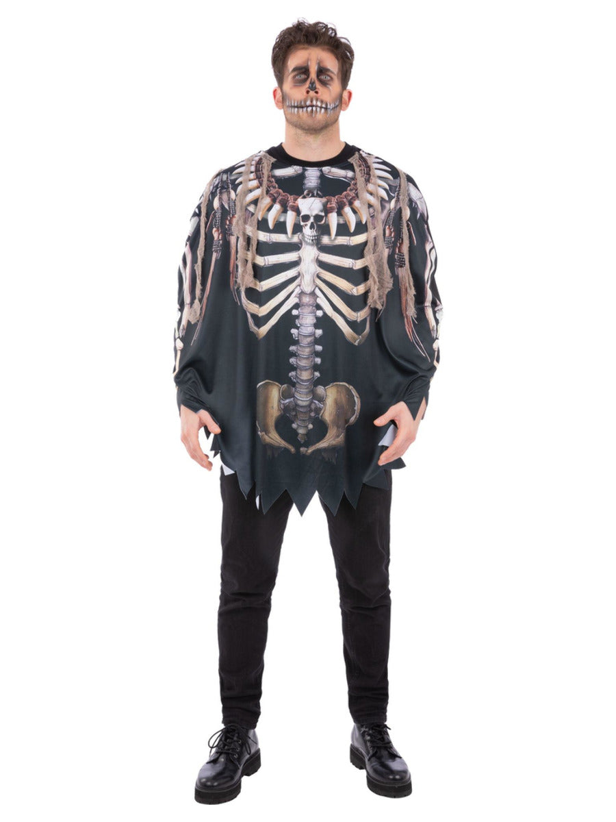 Voodoo Witch Doctor Poncho, Adult - 3