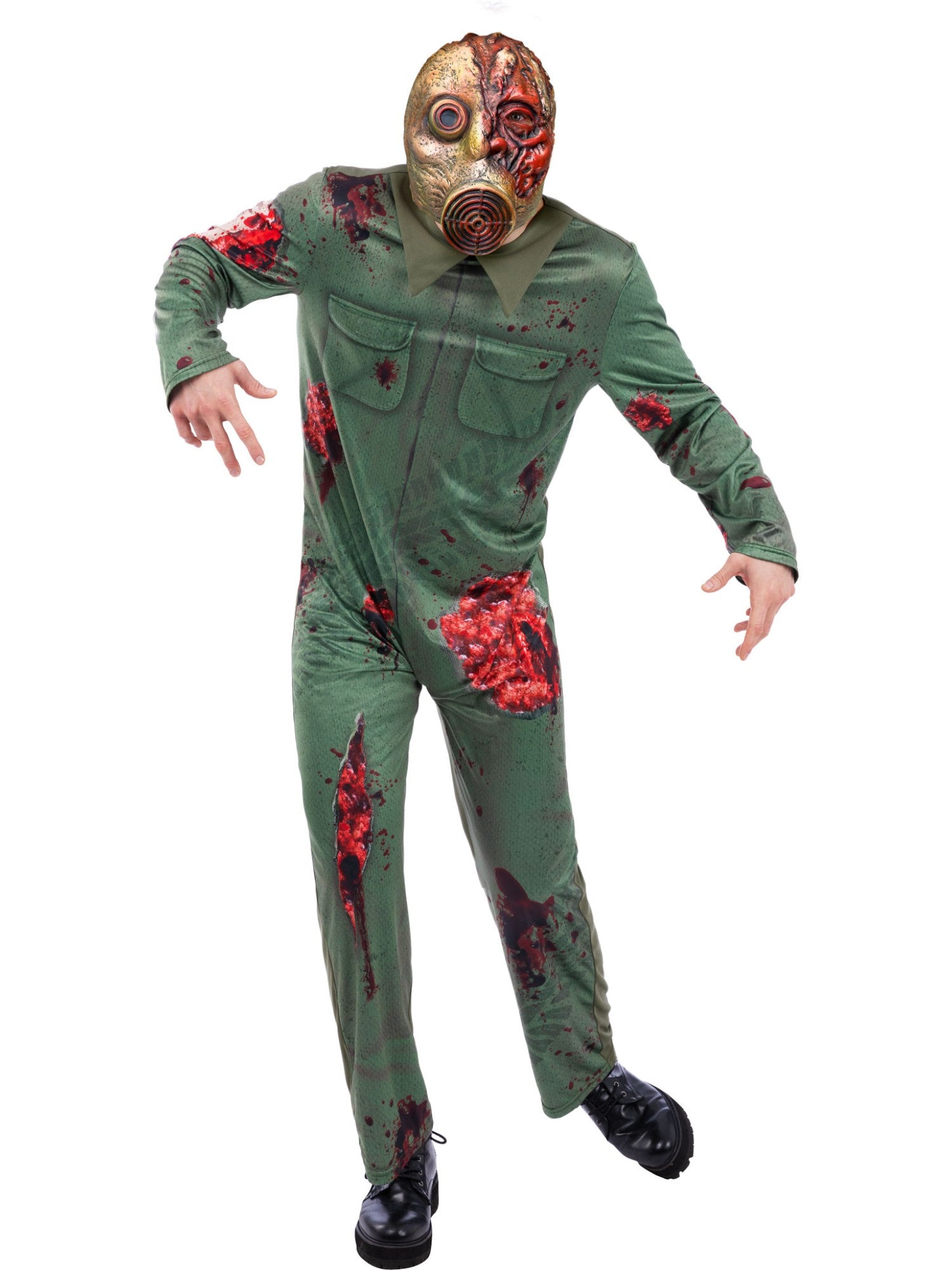 Revenge Killer Gas Mask Zombie Costume 1