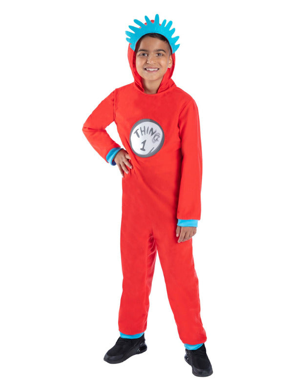 Dr Seuss Cat in the Hat, Thing 1 & 2 Costume - 2