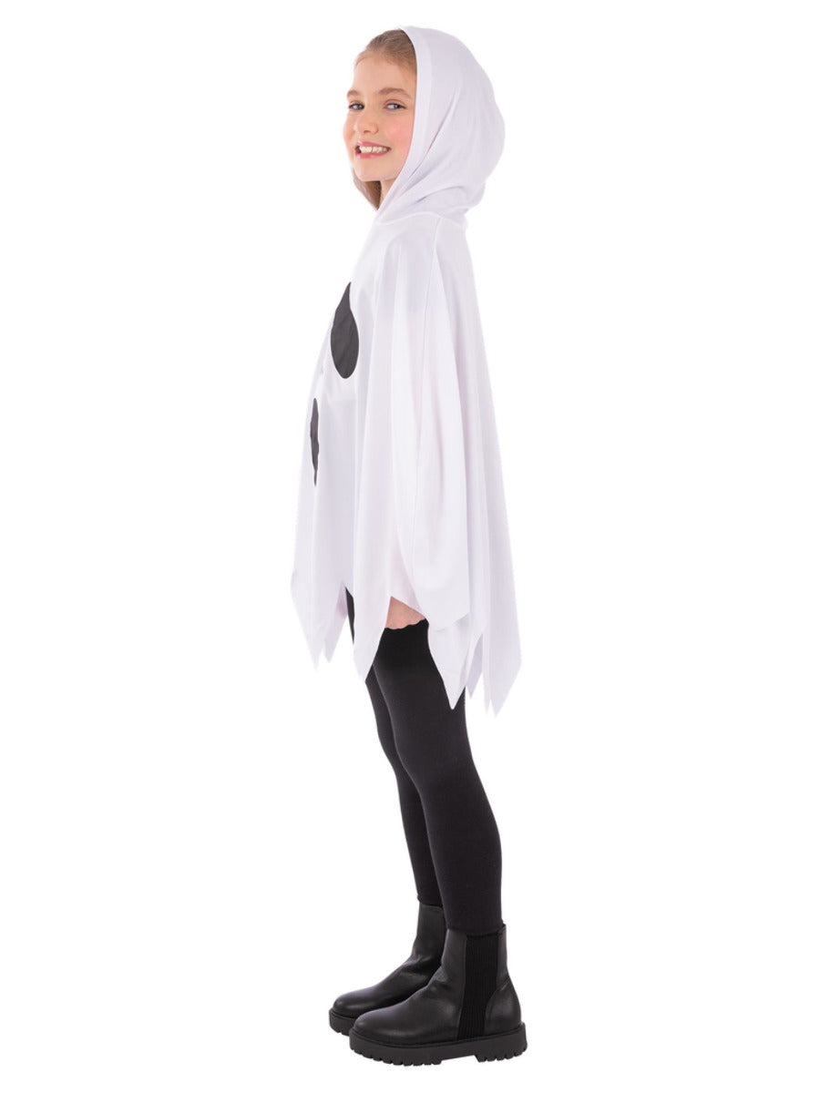 Ghost Poncho, White, Kids - 4