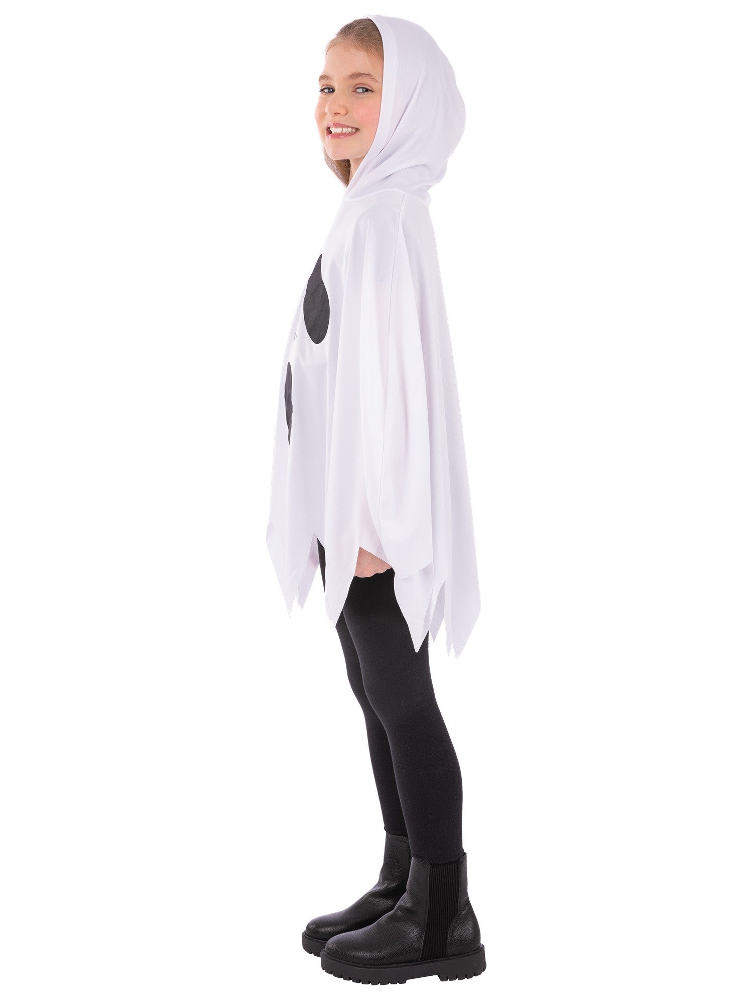 Ghost Poncho, White, Kids 3