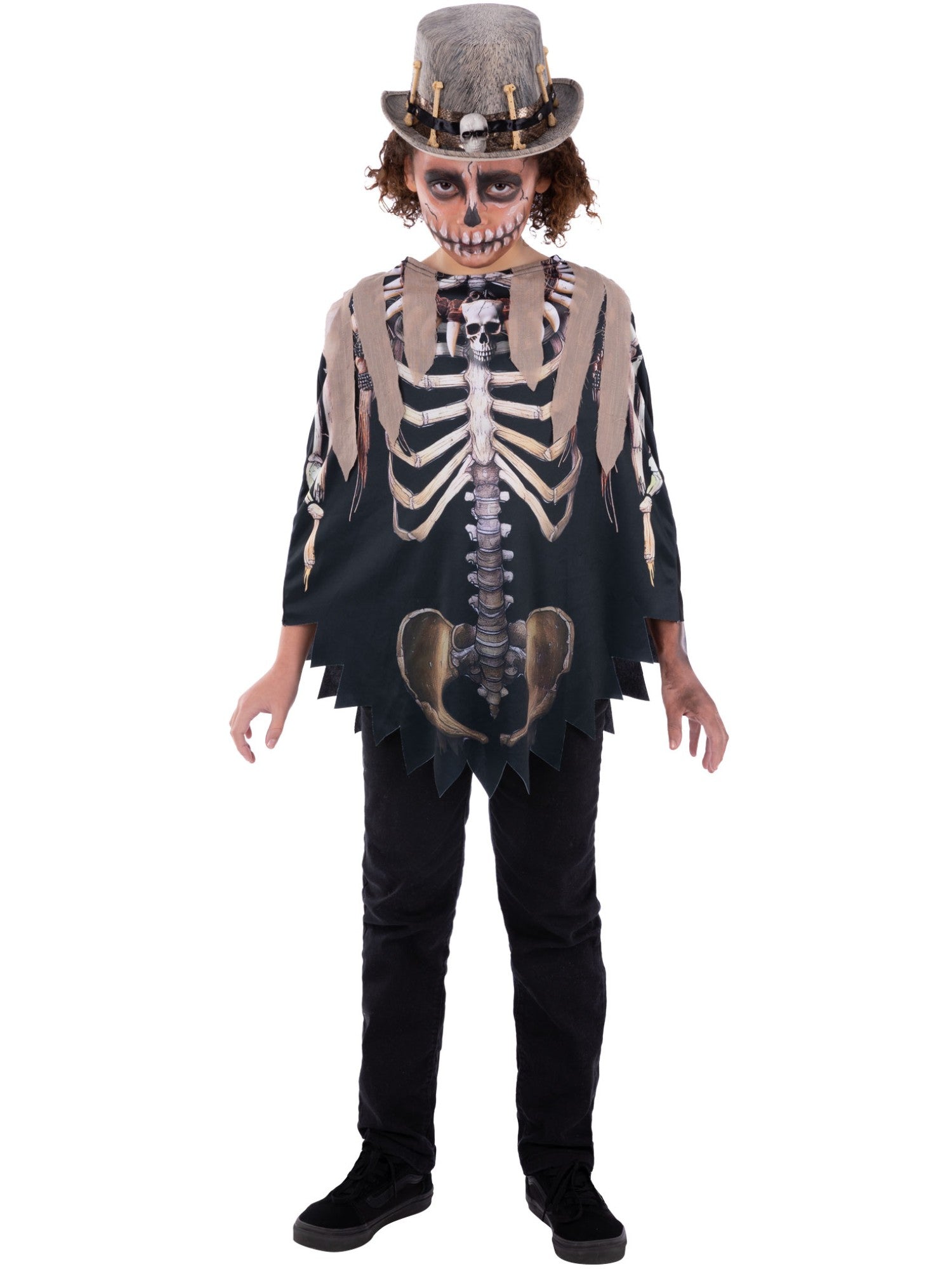 Voodoo Witch Doctor Poncho, Kids 1