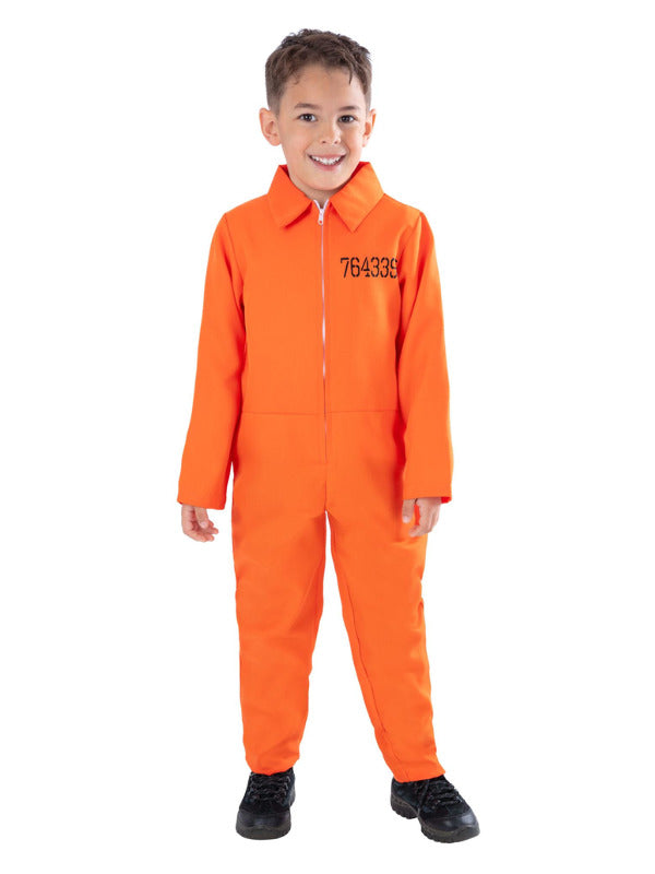 Escaped Prisoner Costume, Orange - 2
