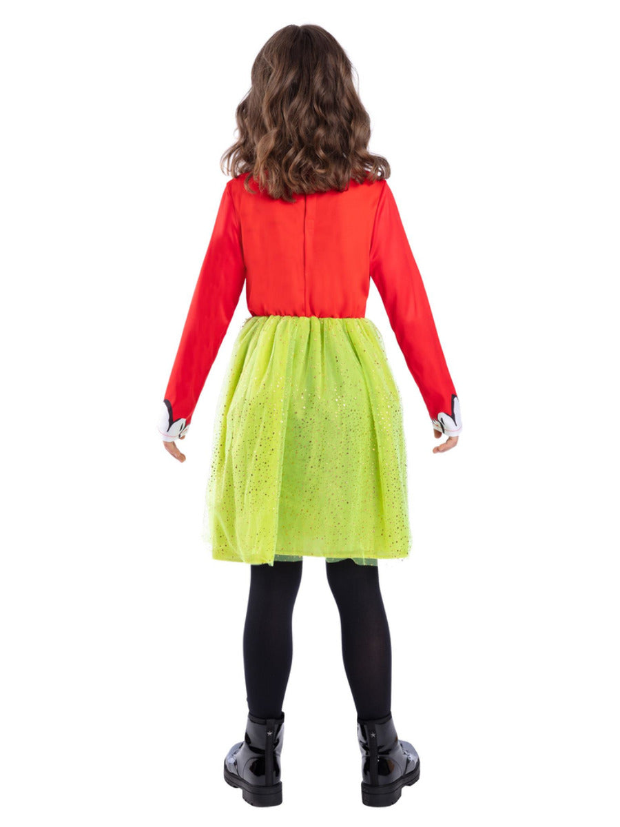 Dr Seuss The Grinch Santa Girls Costume - 3
