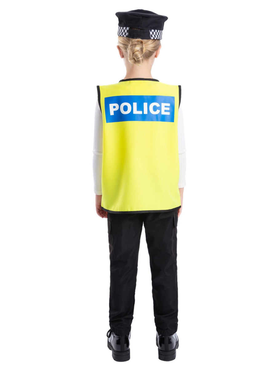 UK Police Kit with Vest,Hat&5 Pieces ToyAccessorie - 3