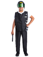 Swat Costume, with Vest, Hat & 4 Piece Toy 1