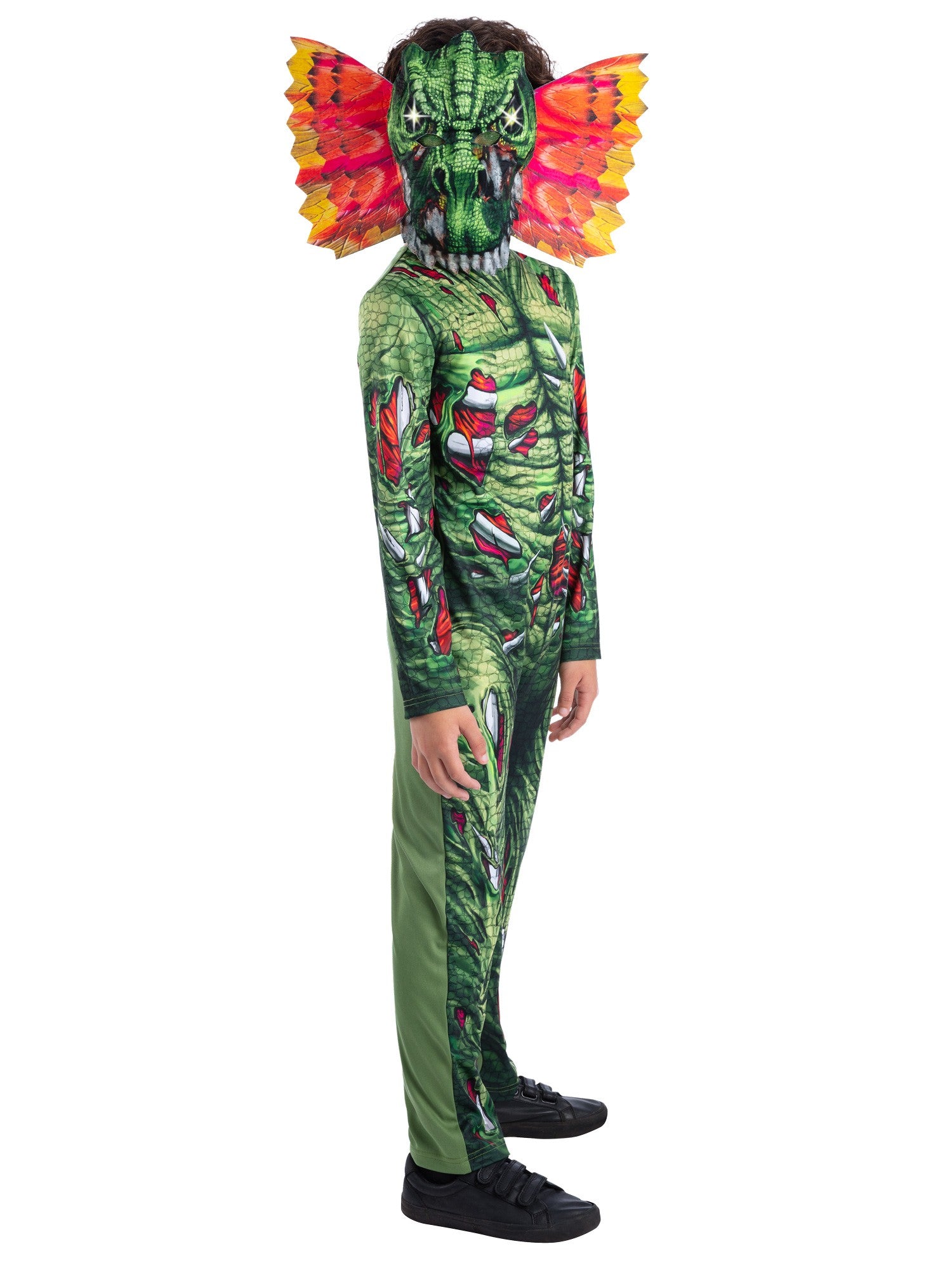 Light Up Zombie Dilophosaurus Dinosaur Costume 3