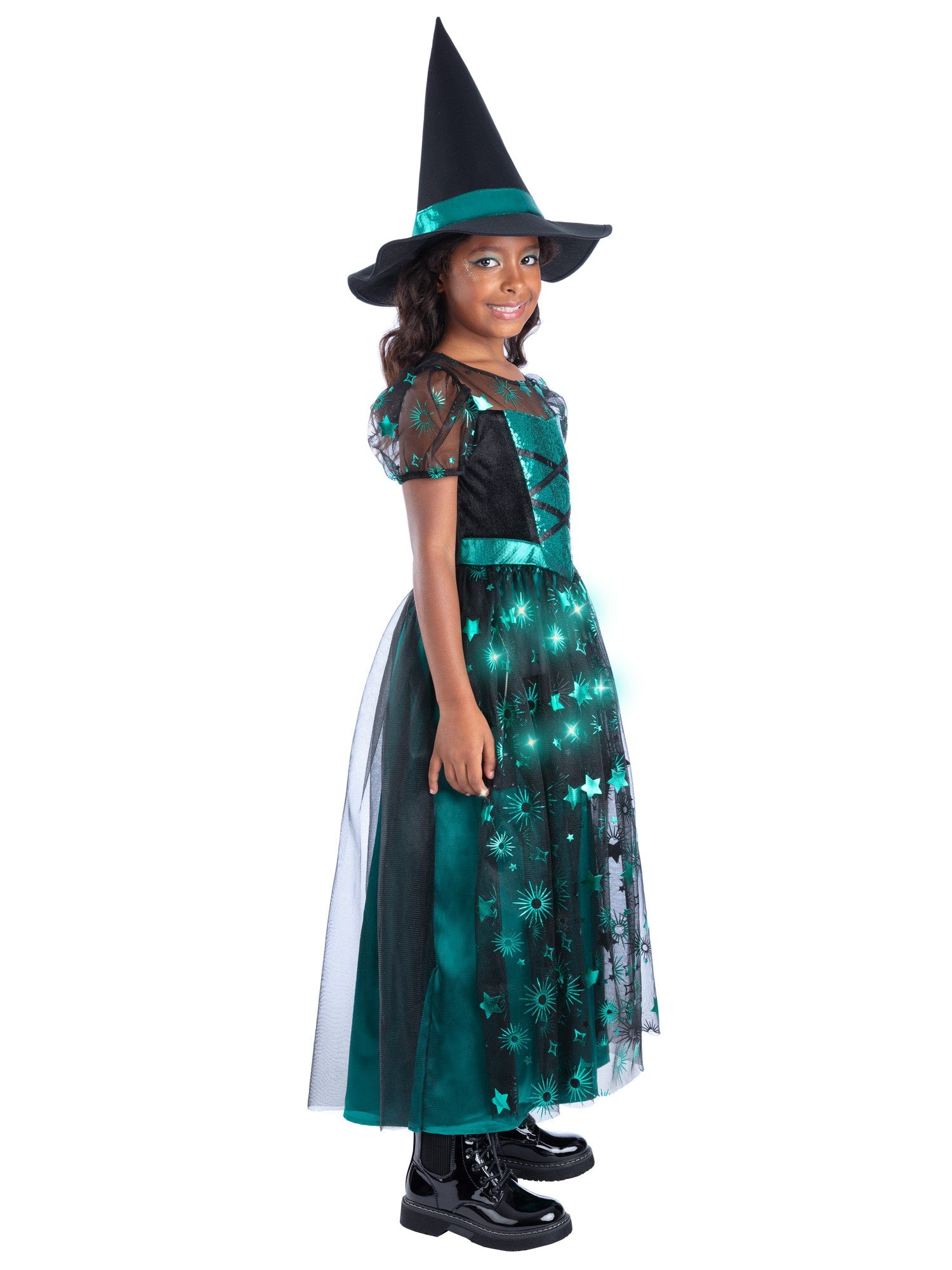 Emerald Witch Light Up Costume 2