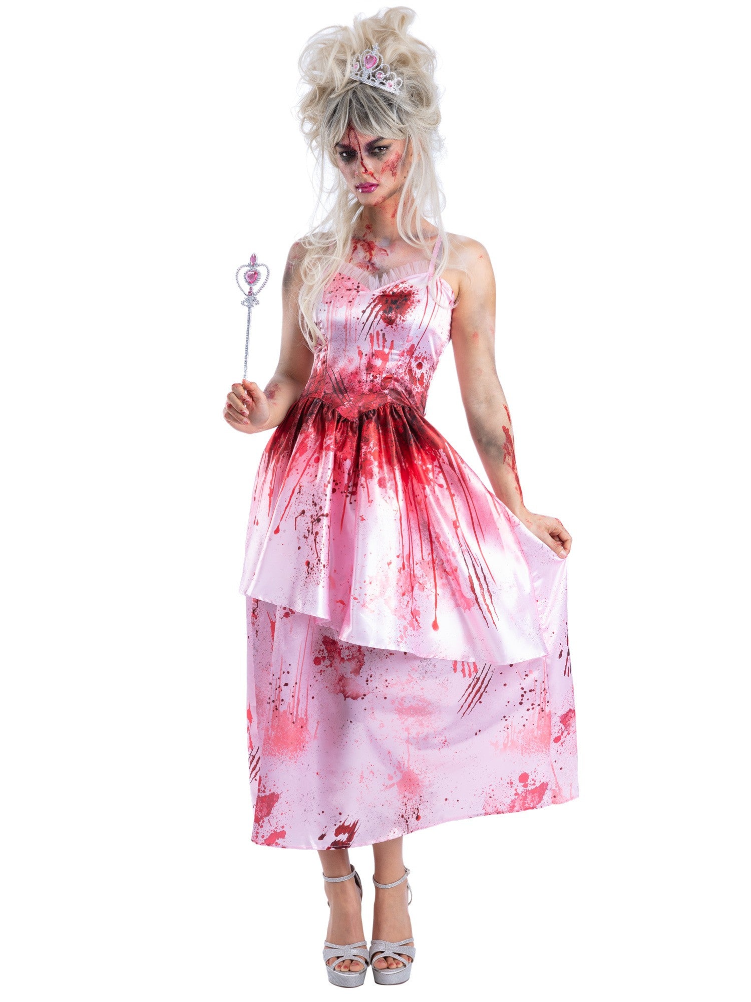 Zombie Pink Princess Costume 1
