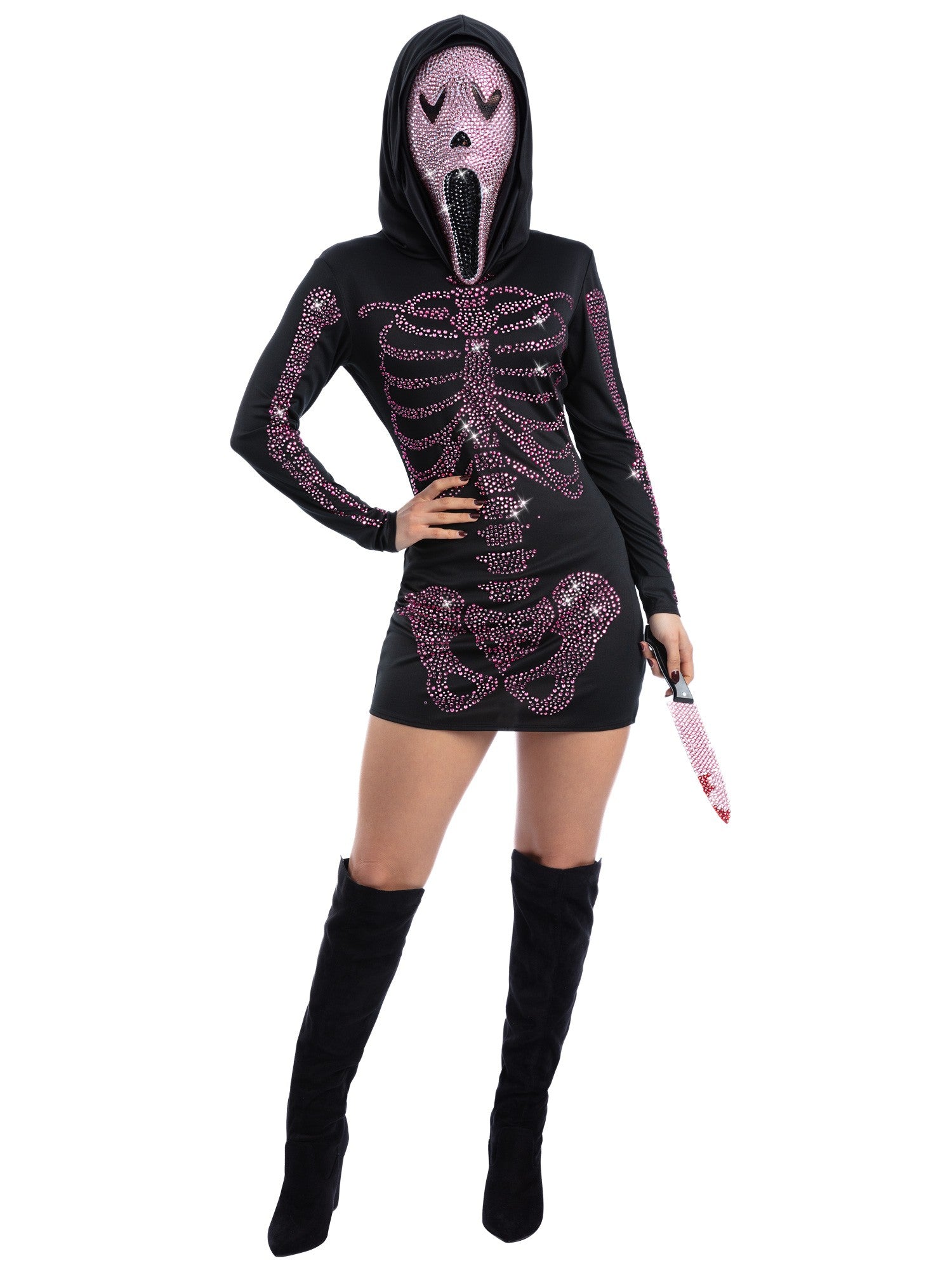 Fever Rhinestone Skeleton Costume 1