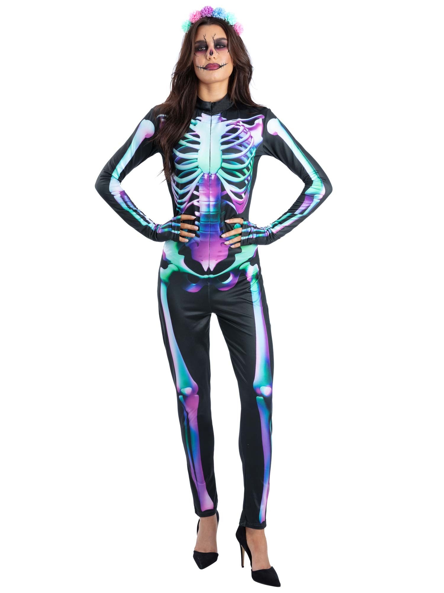 Bright Bones Skeleton Costume 1