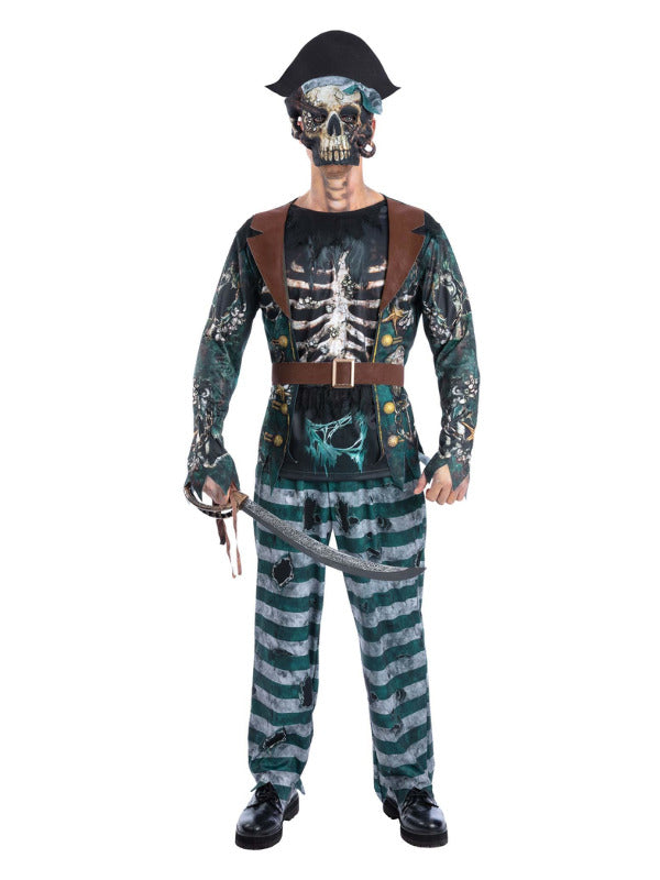 Skeleton Pirate Captain Costume - 2