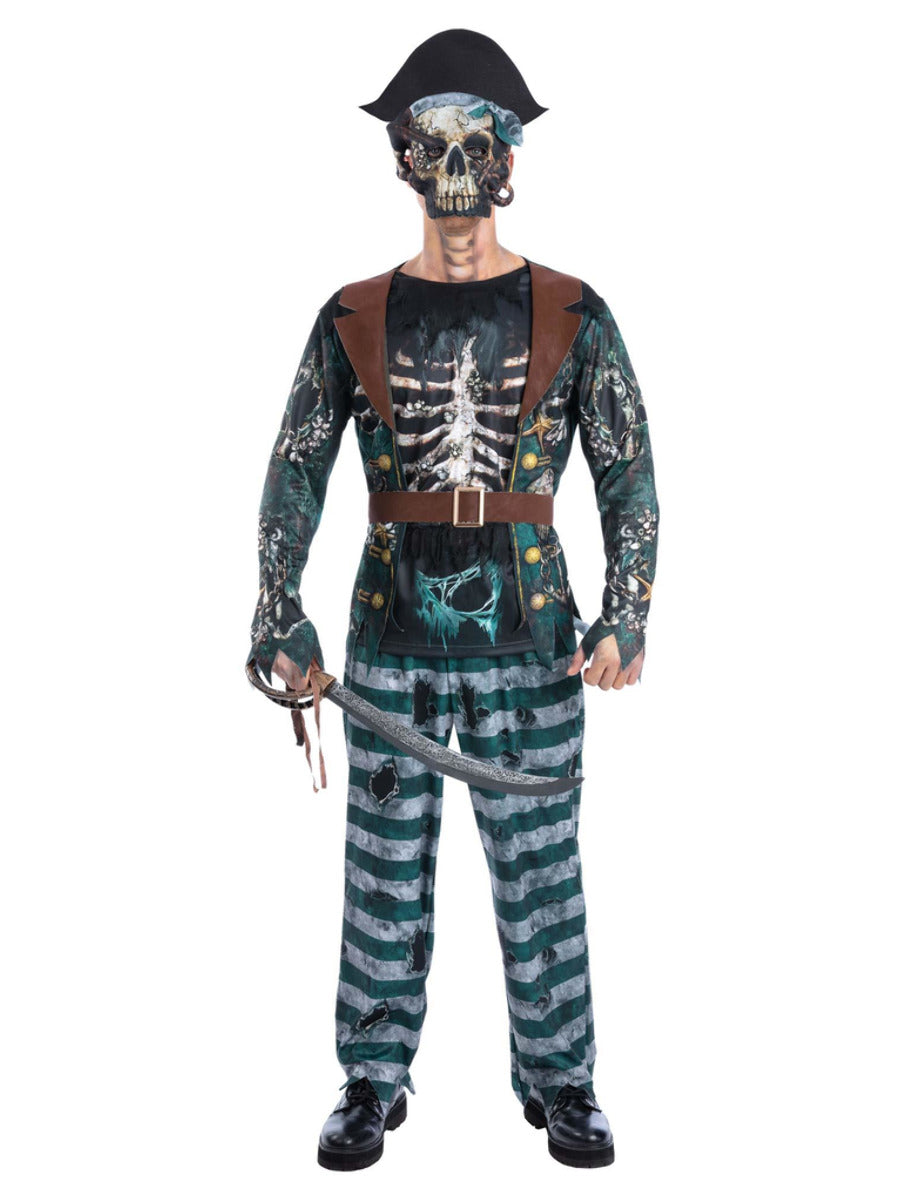 Skeleton Pirate Captain Costume - 1