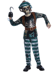 Skeleton Pirate Deck Hand Costume 1