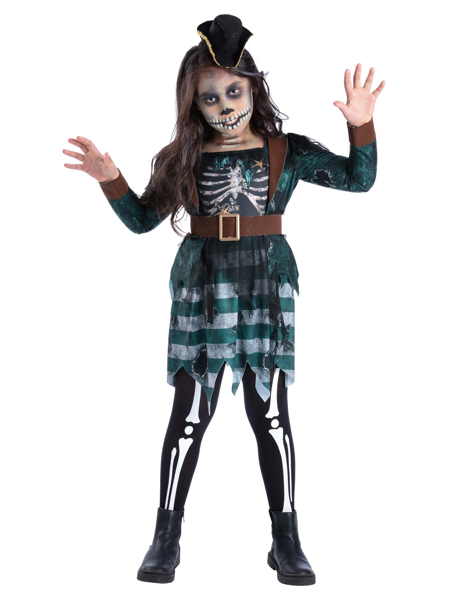 Skeleton Pirate Maiden Costume 1