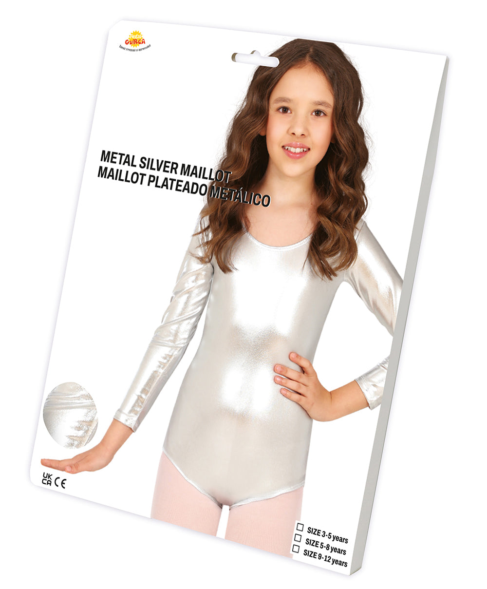 LONG SLEEVE METAL.SILVER MAILLOT