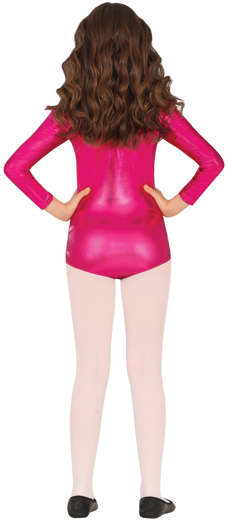 LONG SLEEVE METAL.FUCHSIA MAILLOT