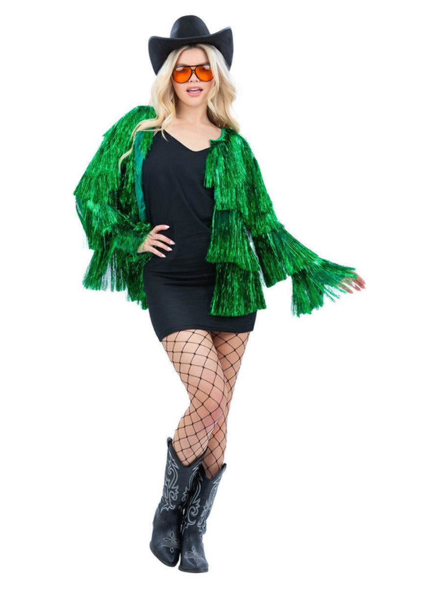Fever Tinsel Festival Jacket, Green - 1