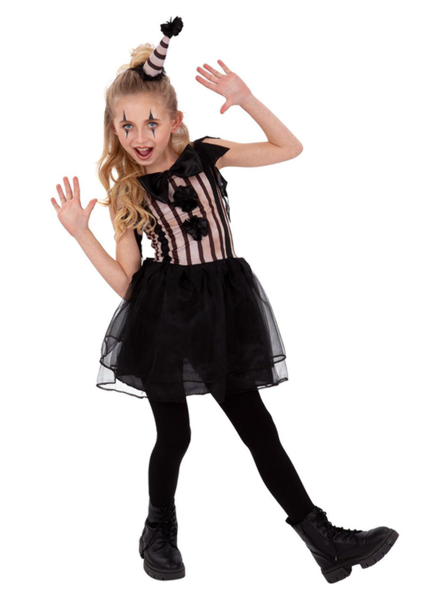 Dark Vintage Clown Costume, Girls - 1