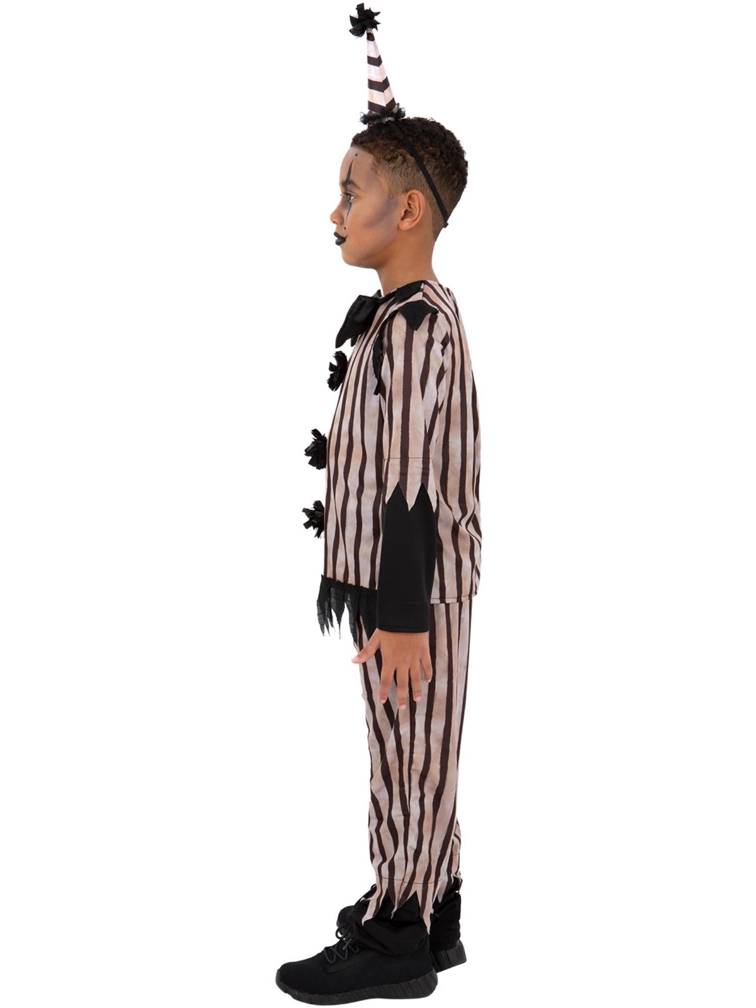 Dark Vintage Clown Costume, Boys 3