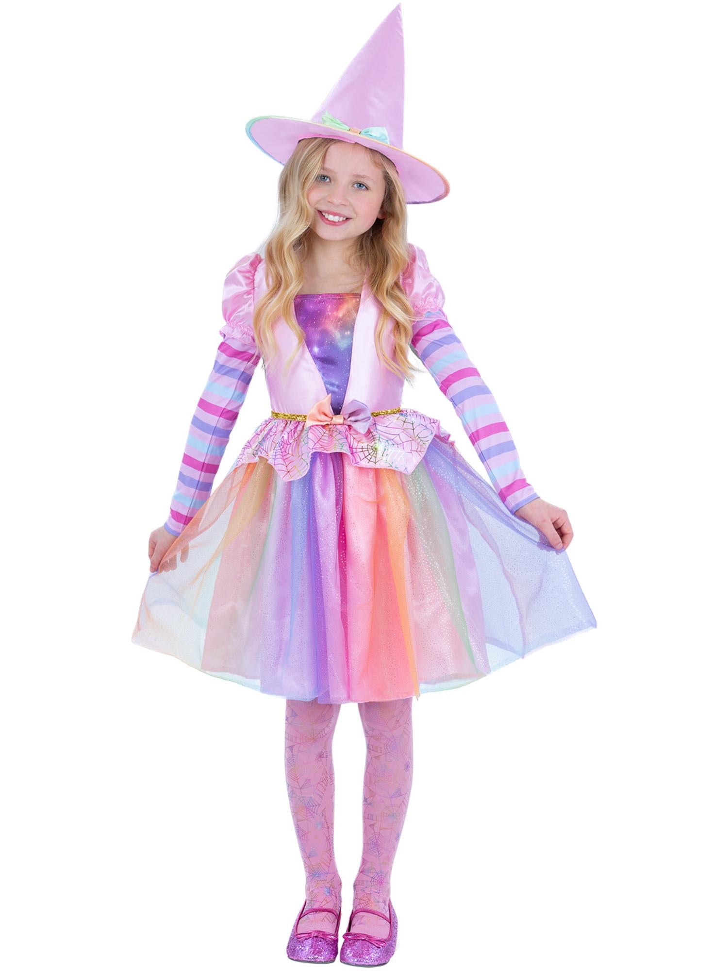 Pastel Rainbow Witch Costume 1