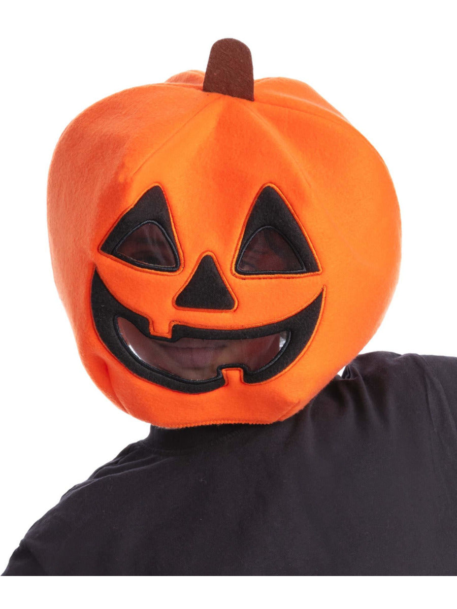 Kids Pumpkin Mascot Head Mask - 1