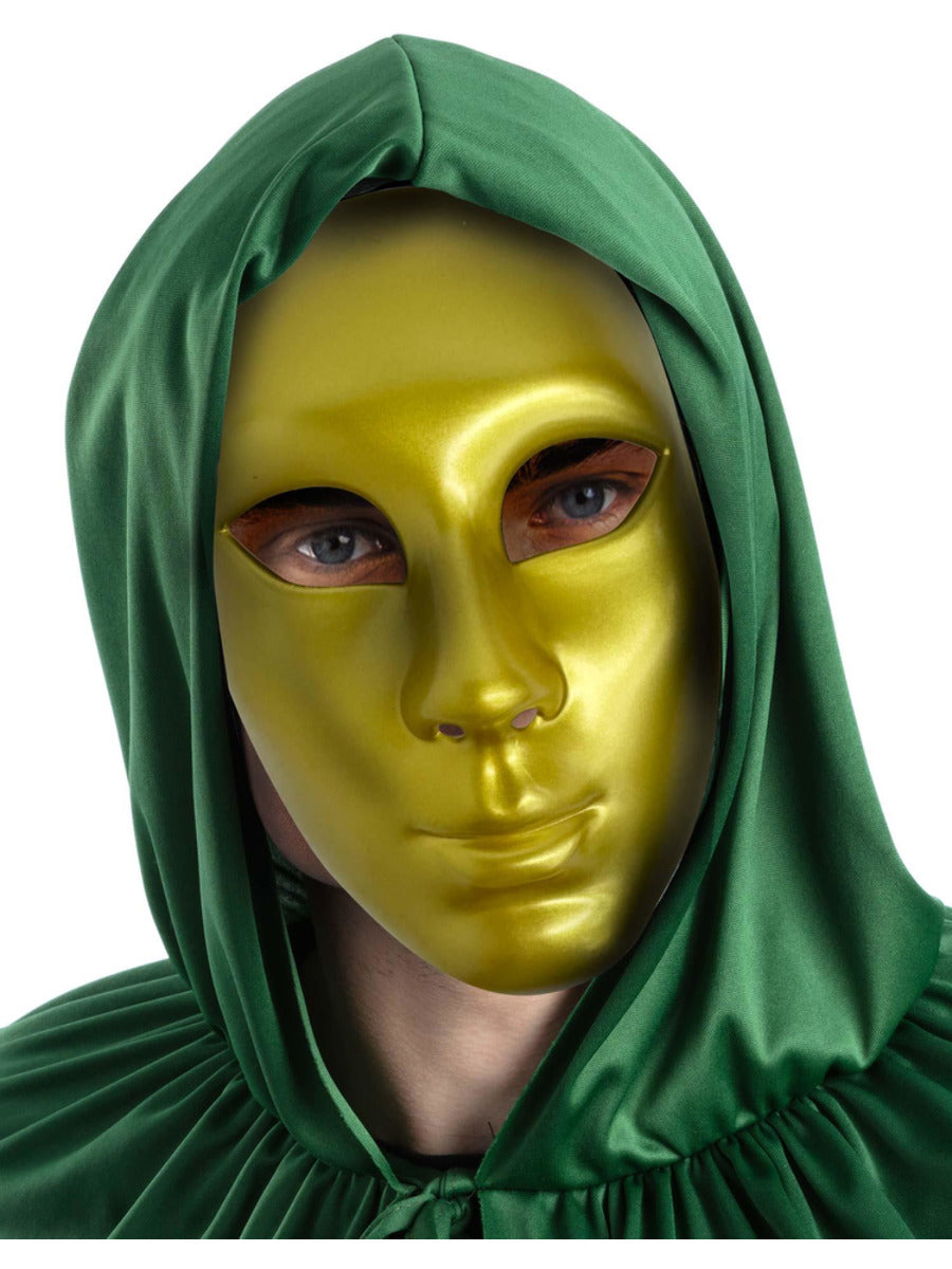Gold Robot/Mime Masquerade Mask - 1