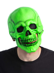 Green UV Blacklight Skeleton Latex Mask 1