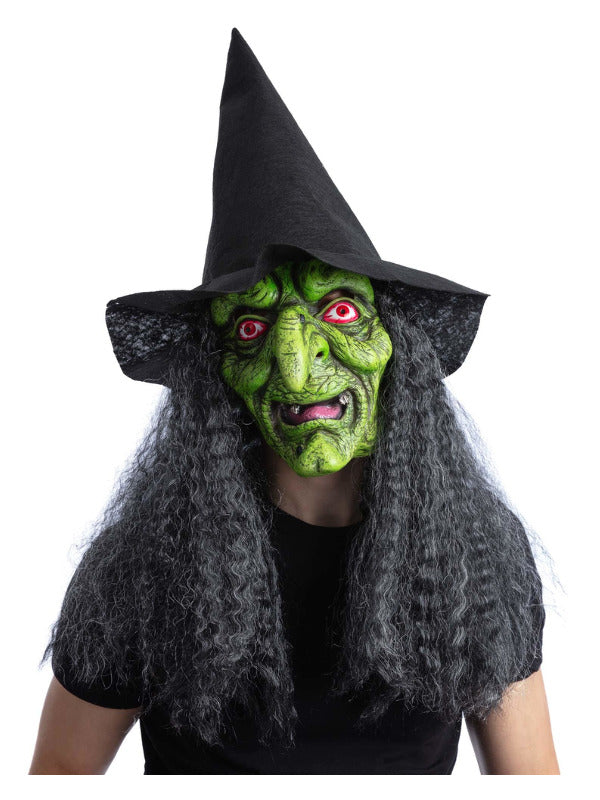 Green Wicked Witch Latex Mask - 2