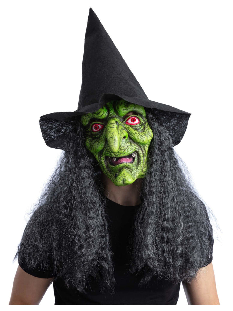 Green Wicked Witch Latex Mask - 1
