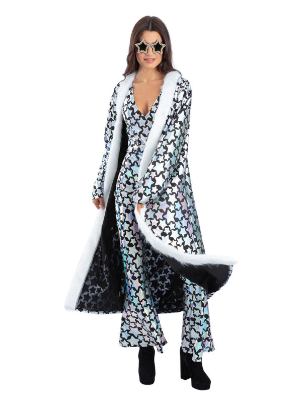Unisex Star Gazer Coat, Holographic Iridescent - 2