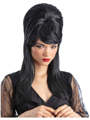 Gothic Mistress Beehive Wig, Black - 1