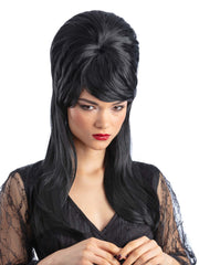 Gothic Mistress Beehive Wig, Black 1