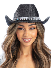 Black Bling Rhinestone Cowboy Hat 1