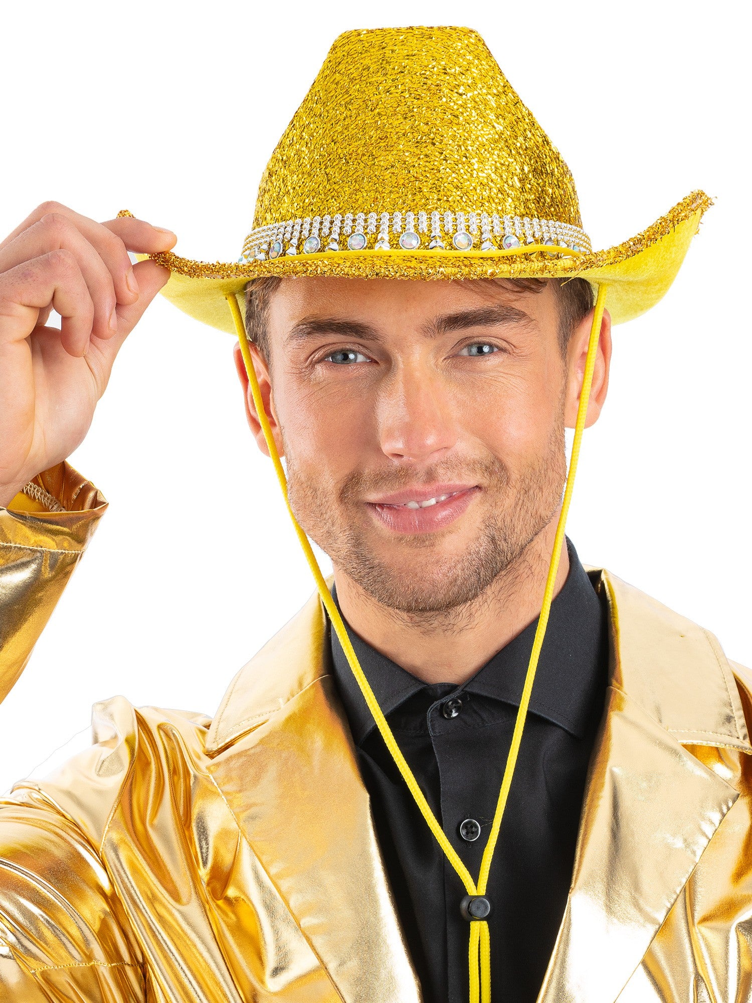 Gold Bling Rhinestone Cowboy Hat 1