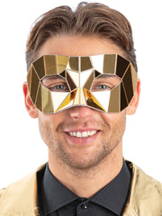 Gold Mirrored Masquerade Eyemask 1