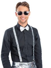 Metallic Silver Sequin Party Set 1