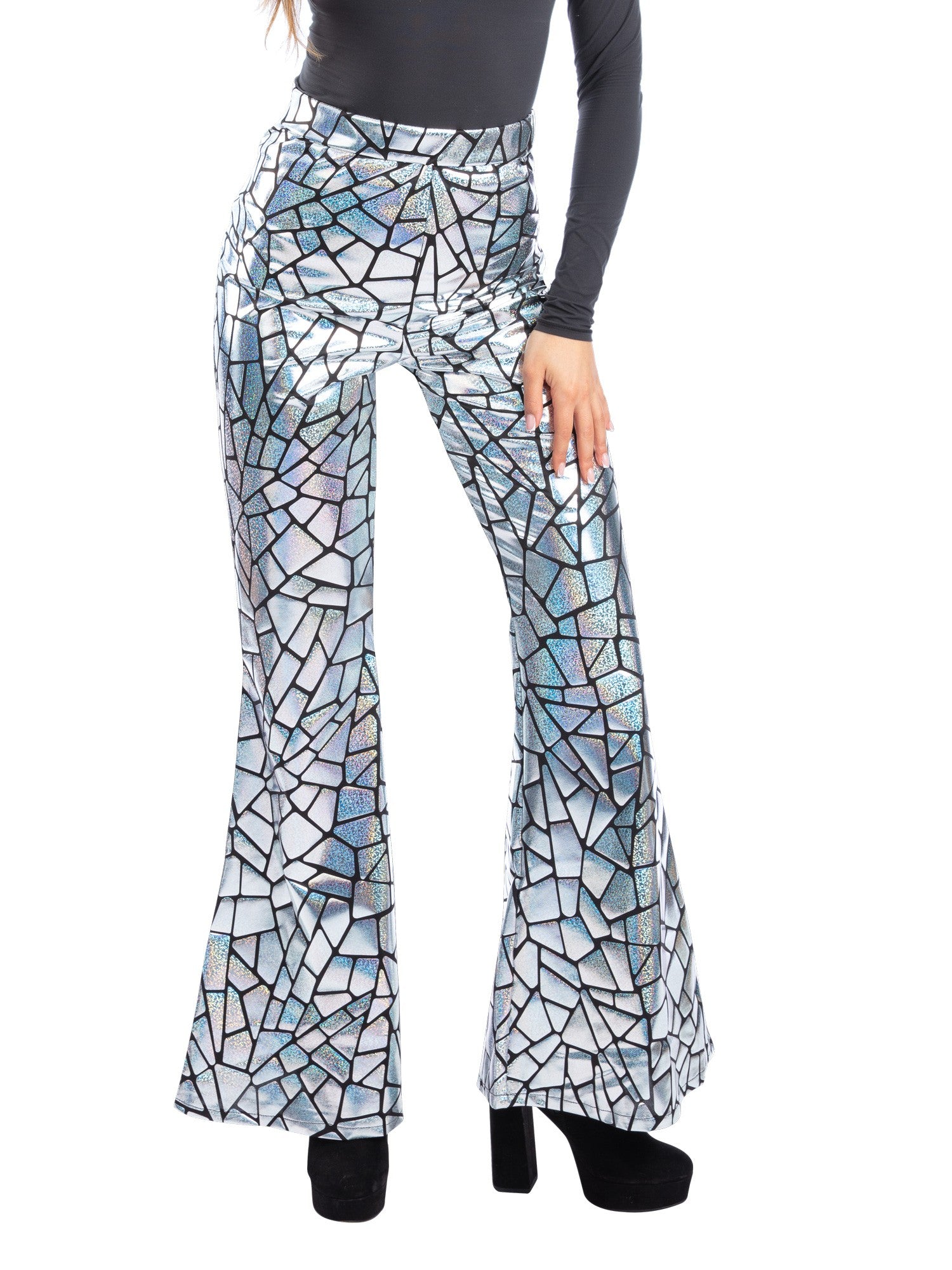 Disco Darling Mirror Flared Trousers 1