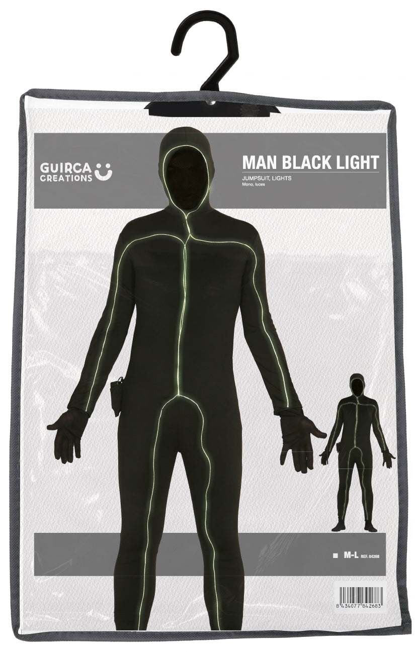 ADULT BLACK LIGHT MAN ONE SIZE FITS ALL