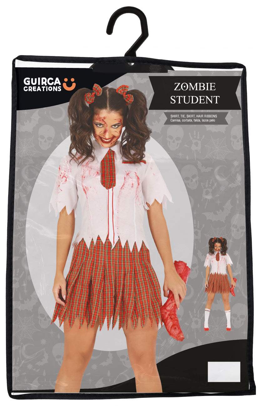 ADULT ZOMBIE COLLEGE GIRL SIZE S 36-38