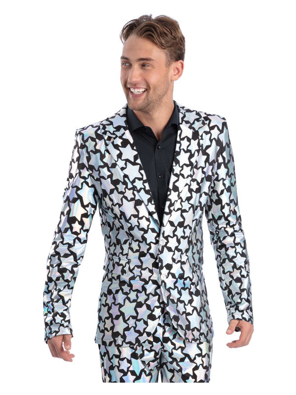 Star Gazer Jacket, Holographic Iridescent  - 2