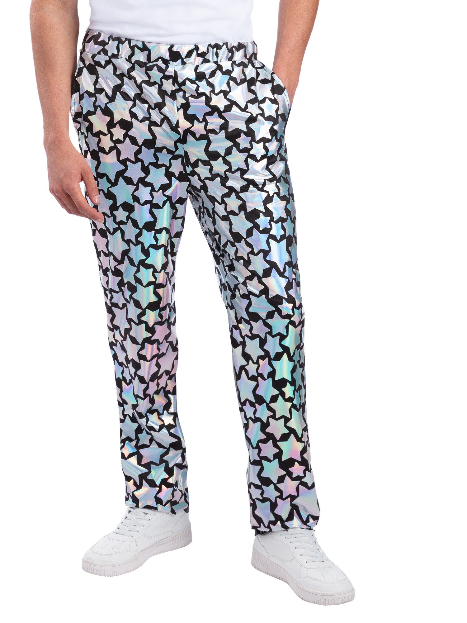 Star Gazer Trousers, Holographic Iridescent 1