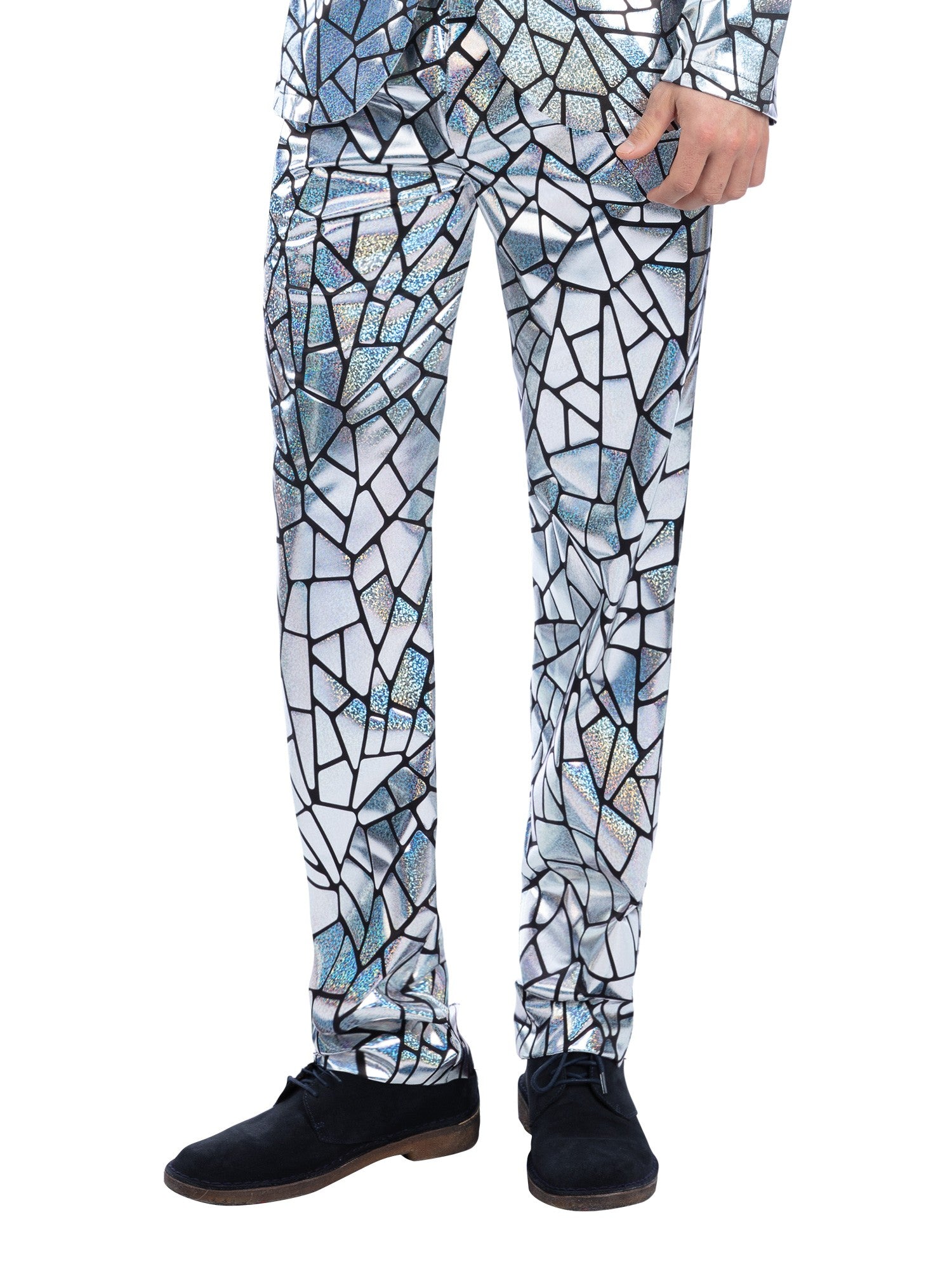 Mirror Mirror Trousers, Holographic Iridescent 1