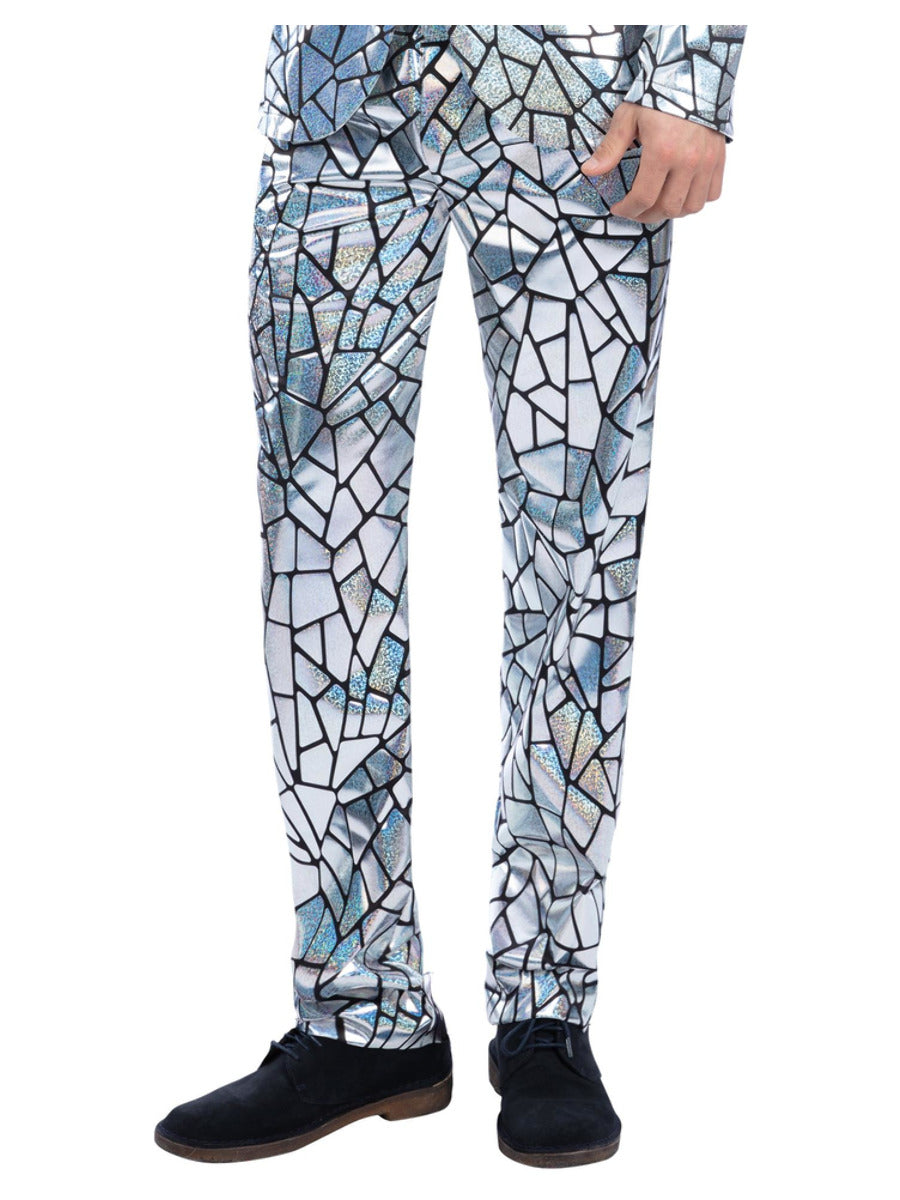 Mirror Mirror Trousers, Holographic Iridescent  - 1