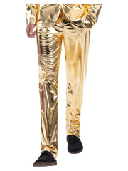 24 Carat Gold Trousers, Metallic Gold - 1