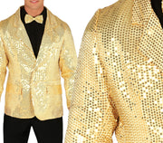 ADULT GOLDEN SEQUINED JACKET XL 54-56