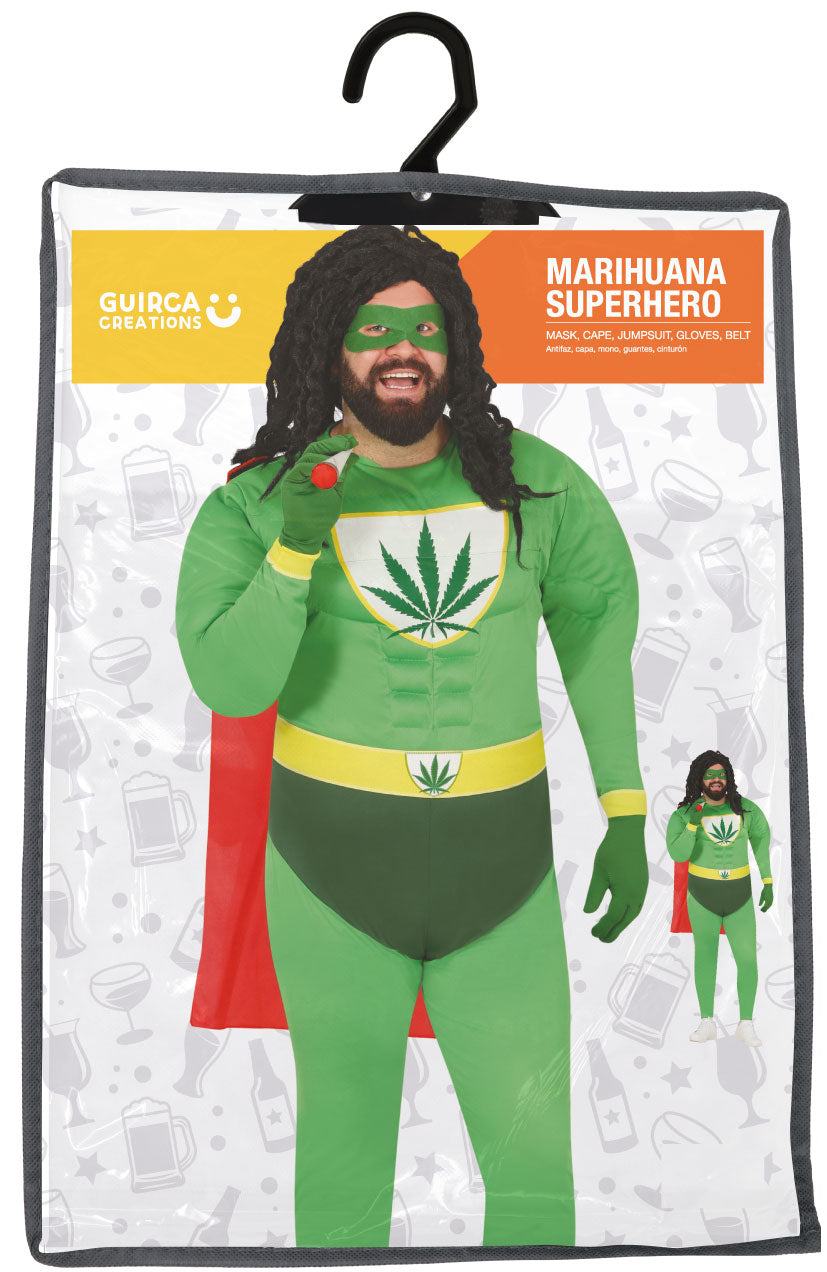 SUPERHERO MARIJUANA, ADULT, 56 - 58 (XXL)