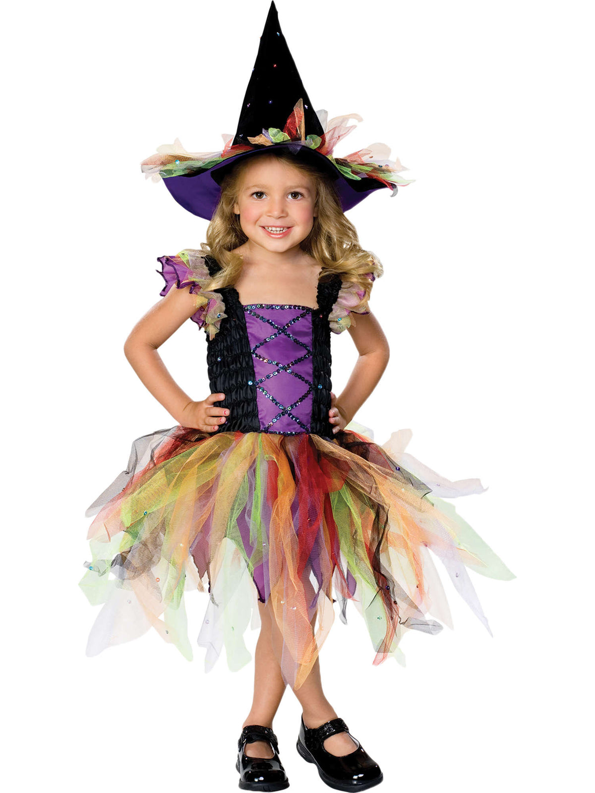 GLITTER WITCH COSTUME - CHILDRENS 1