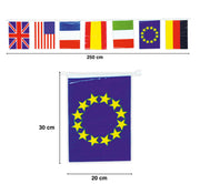 BAG PLASTIC FLAGS 20 X 30 CM GARLAND 50 M